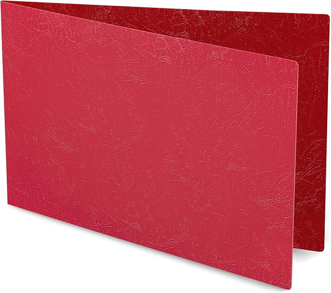 Durable 11x17 Professional Compressed Fiberboard Report Covers – Pack of 10 (Executive Red)