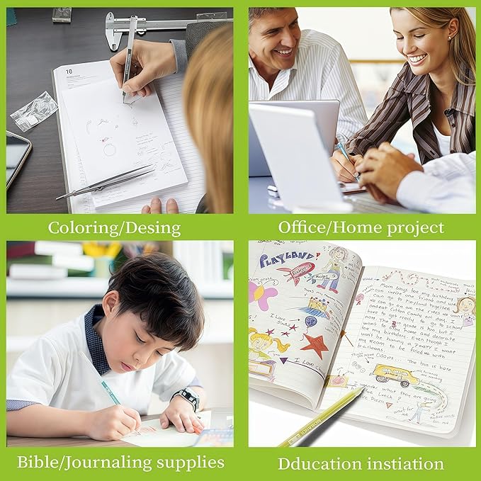 Colored Gel Pens Set, 0.6mm Fine Point for Black & White Paper, Cute Pens for Journaling, Adult Coloring Books, Bible, Drawing, Note Taking, School & Journaling Supplies (45 Basic Colors)