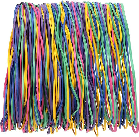 Rubber Bands Size#117A 0.5 lb about 200pcs Multicolor rubber bands for School Home office supplies Elastic Rubber Band