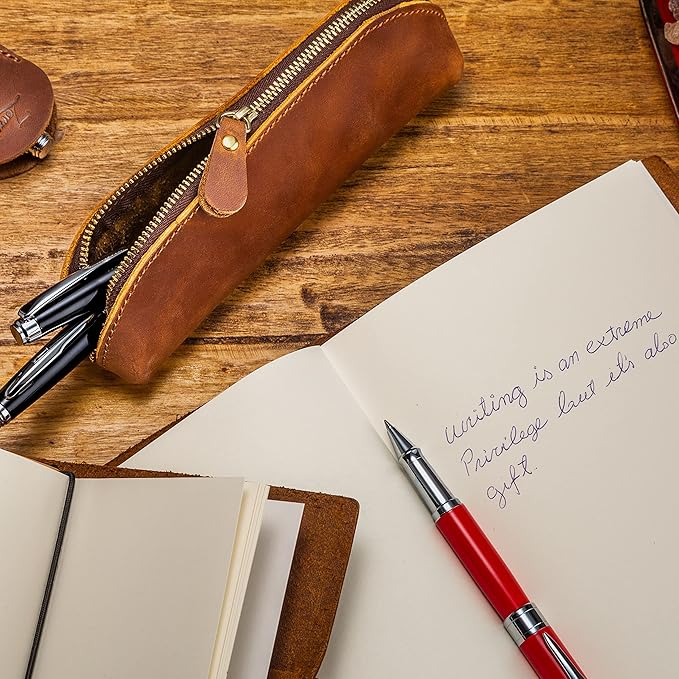 ZenZoi Red Elegant Executive Rollerball Pen - Smooth Writing Fine Point Roller Gel Ink Refills - Fancy, Luxury Gift Set for Men or Women - Premium, Refillable, Professional