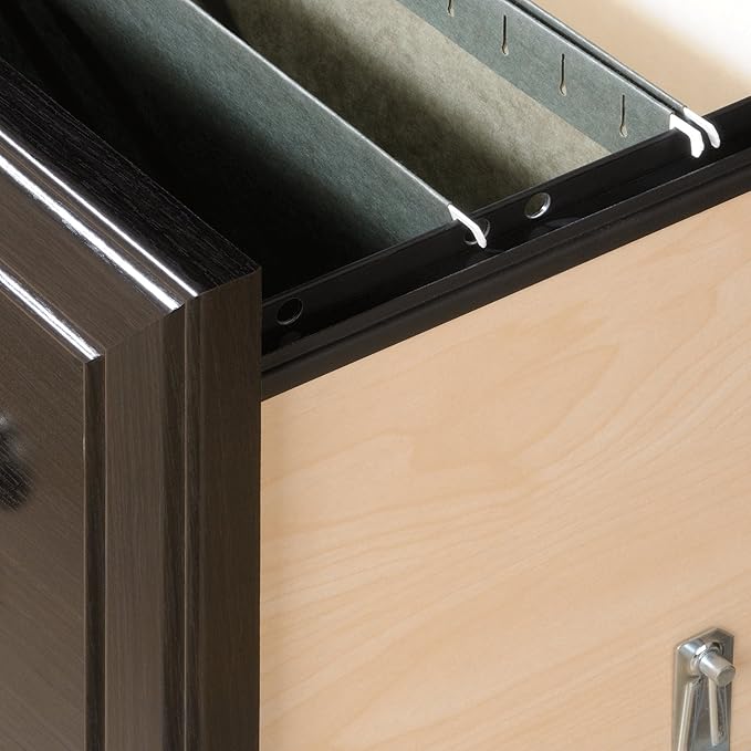 Sauder Palladia 2 Drawer File Cabinet, Lateral Filing Cabinets for Home Office, Hanging File Folders Organizer, Interlocking Drawers, in Wind Oak Finish