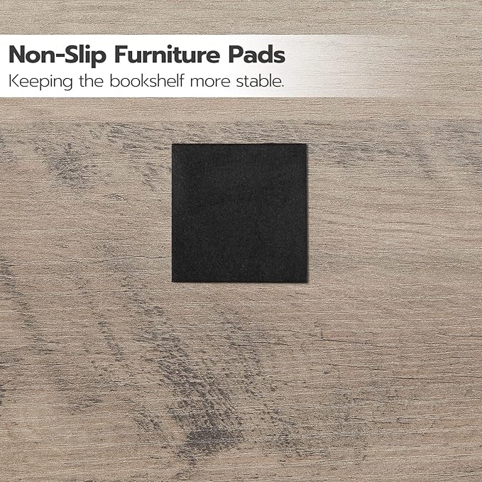 HOOBRO Tree Bookshelf, 9-Tier Bookcase Wooden Shelves, Floor Standing Storage Rack, for Display of CDs, Books in Living Room, Home Office, Wood Storage Rack for Bedroom, Greige BG08SJ01G1