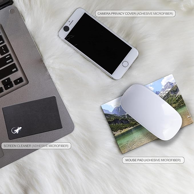 Adhesive Mouse Pad - Peel and Sticks to Any Surface - Travel Mouse Pad, Sticky for Any Surface - Excellent Tracking - Mountain Lake