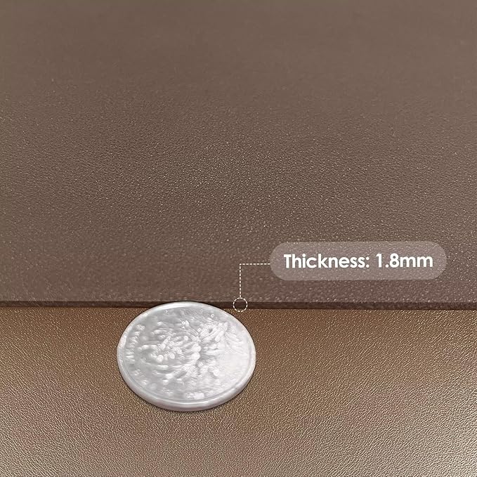 Table Top Protector for Dining Room Table - Can Be Used On Both Sides Waterproof and Easy to Clean Good Flatness Used for Dining Table(Mud Color+Champagne Gold 44x84)