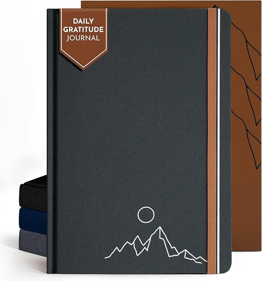 RYVE Gratitude Journal for Men – 6-Month Guided Mindfulness Journal with Prompts, Daily Writing & Reflection, Mindfulness Gifts for Men