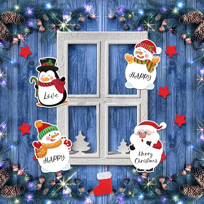 Christmas Sticky Notes, 240 Pages Snowman Self Adhesive Memo Pad Winter Christmas Snowman Sticky Note Self Stick Notes Memo Pads for Home, School, Office - Festive Holiday Design