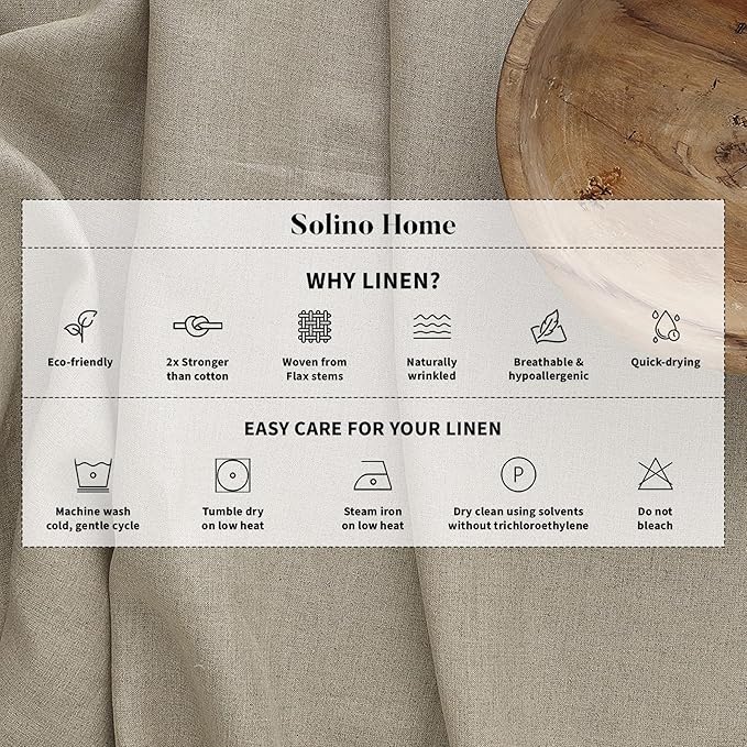 Solino Home Linen Table Runner 90 Inches Long - 100% Pure Linen Sunshine Yellow Dining Table Runner 14 x 90 Inch - Fete