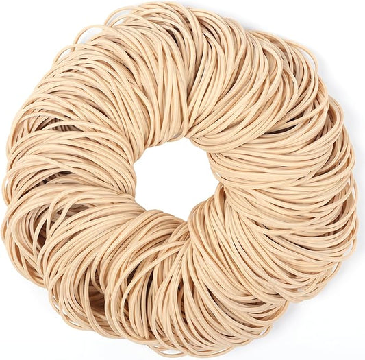 Rubber Bands Size#19 about 0.5lbs 500pcs Beige Elastic Rubber Bands Office Supplies