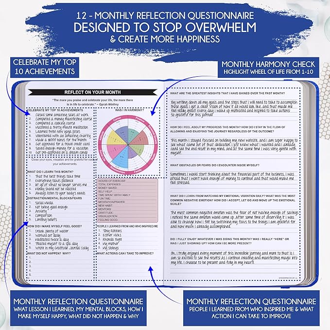2026 Planner Weekly and Monthly | Law of Attraction Planner with Panduo App | A 12 Month Journey for Productivity, Gratitude & Goal Setting | Includes Foldable Vision Board, Gift Box & Stickers