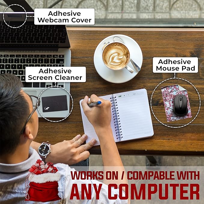 Adhesive Mouse Pad - Peel and Sticks to Any Surface - Travel Mouse Pad, Sticky for Any Surface - Excellent Tracking - Cherry Blossoms