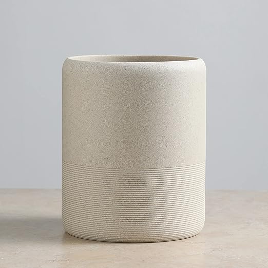 Hight Quality Polyresin Wastebasket, Garbage Receptacle Bin for Bathrooms, Powder Rooms, Kitchens, Home Offices