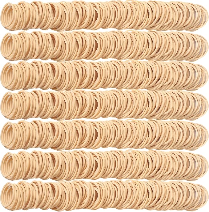 Rubber Bands Size #10 Beige 600 pcs Elastic Rubber Bands for Office Supplies money Trapped flowers