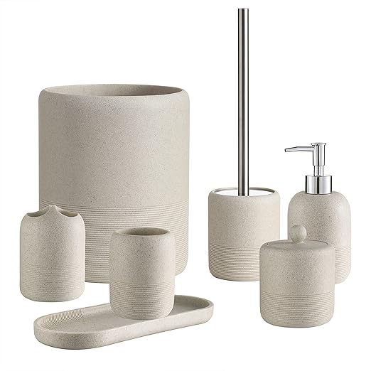 Hight Quality Polyresin Wastebasket, Garbage Receptacle Bin for Bathrooms, Powder Rooms, Kitchens, Home Offices