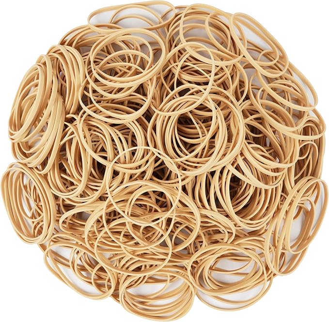 Rubber Bands Size#32 (3” x 1/8”) Elastics Band 220pcs Beige Rubber Bands for Office Supplies Home School