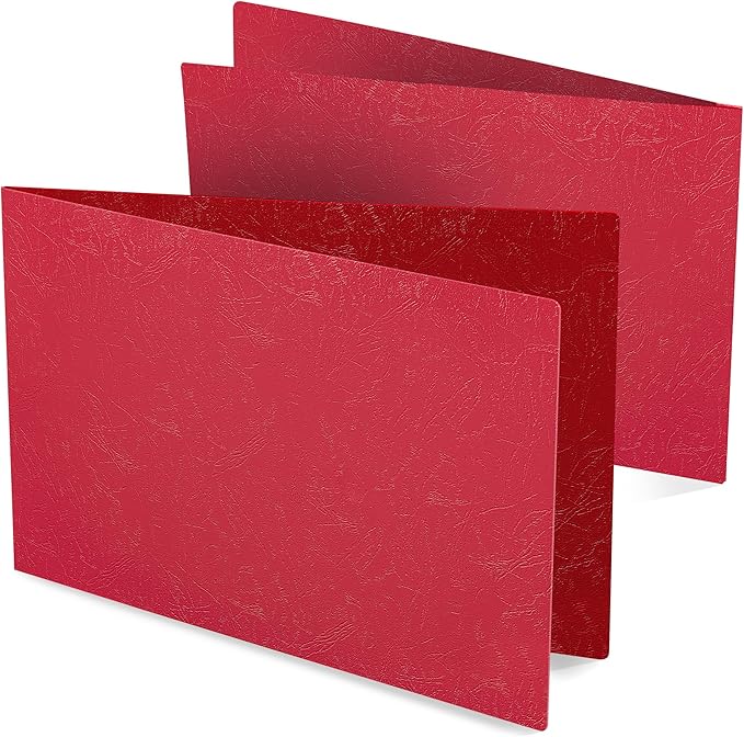 Durable 11x17 Professional Compressed Fiberboard Report Covers – Pack of 10 (Executive Red)