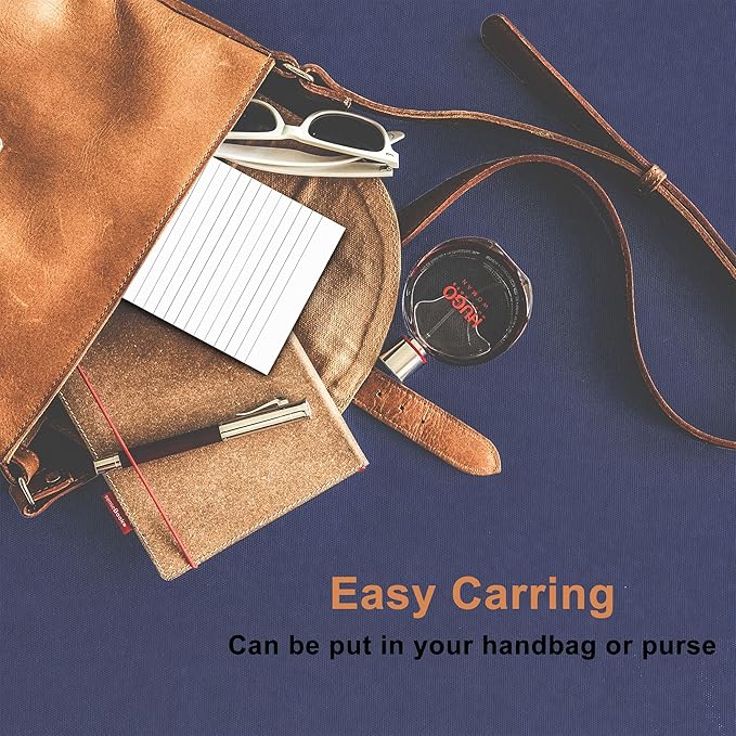 8 Pack Note Pads 3 x 5 Inch small notepads for Business Office Legal Pads, White Small Notepads Writing Pad Mini Notepad with 30 Sheets Lined Paper in Each Note pad