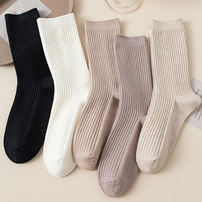 5 Pairs Fuzzy Soft Cozy Comfortable Socks for Women, Casual Sleep Comfy Socks, Perfect Warm Winter Gifts for Women