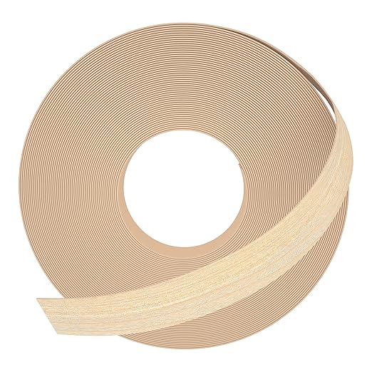 GSCIT Club Maple Edge Banding, 13/16 inch x 250ft roll of Veneer Plywood Edge Banding Preglued Flexible, Wood Tape Banding for Cabinet Repair