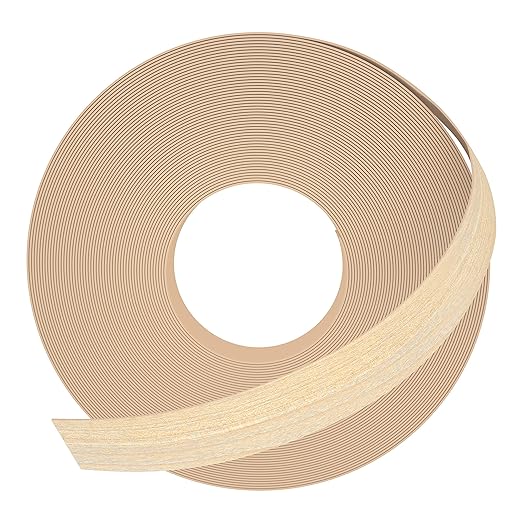 GSCIT Club Maple Edge Banding, 1/2 inch x 50ft roll of Veneer Edge Banding Preglued Flexible, Real Wood Tape Banding