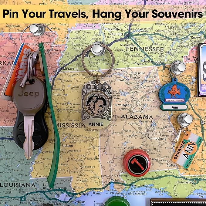 45 Pack Magnetic Push Pins - Whiteboard Magnets, Refrigerator Magnets, Small Push Pin Neodymium Magnets for Locker, Map, Kitchen, Office, School