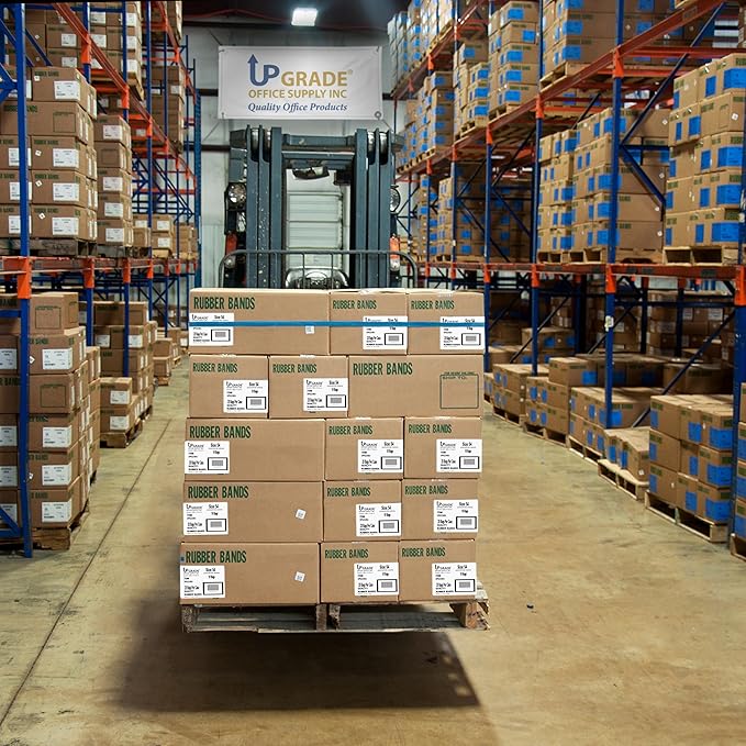 Upgrade Office Supply UPG23454CS Rubber Bands, Assorted Size and Color, 1 lb Bags, 20 Pack Case, USA