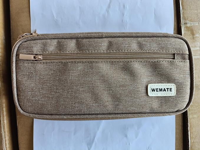 WEMATE Pencil Case, Large Storage Organizer for Stationery, Back - to - School Essential, Teacher Must - have, Big Pencil Pouch, Marker Case School Supplies for College & High School