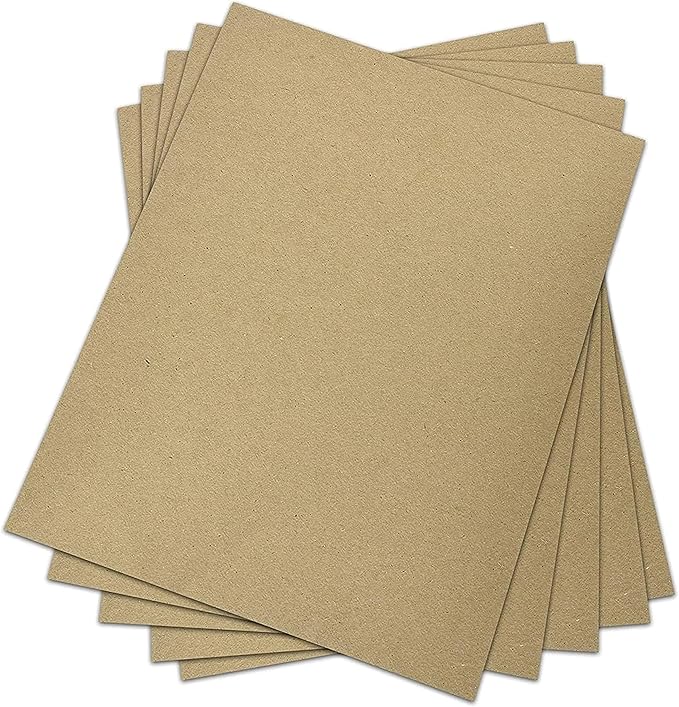 Chipboard Sheets 9" x 12" - 30 Point (0.03 inch) Thick | 25 Sheets | Sturdy Chip Board for Crafts, DIY Projects, Scrapbooking (25)