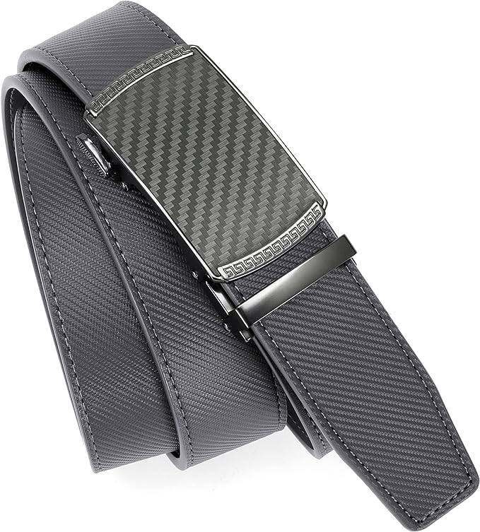 CHAOREN Mens Belt Leather Ratchet Belt - Customizable Fit, Effortless Style (35mm)