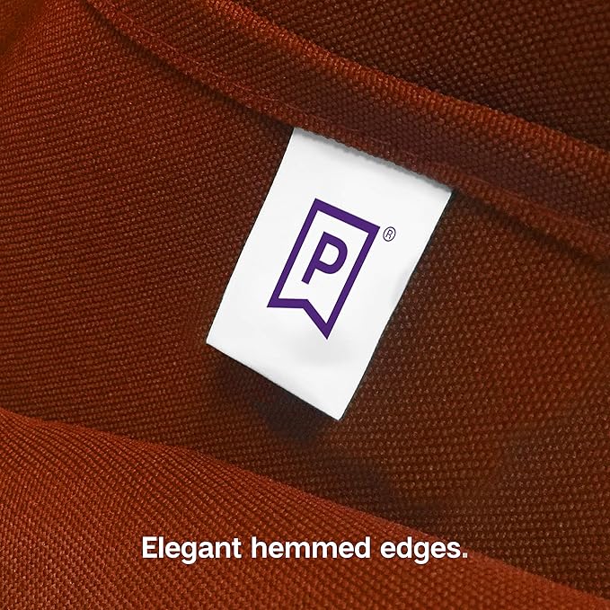 Gee Di Moda Rectangle Tablecloth - 70 x 120 Inch Burnt Orange Table Cloth for 6 or 8 Foot Rectangle Table - Heavy Duty Washable Fabric - for Buffet Table, Holiday Party, Dinner, Wedding & Baby Shower