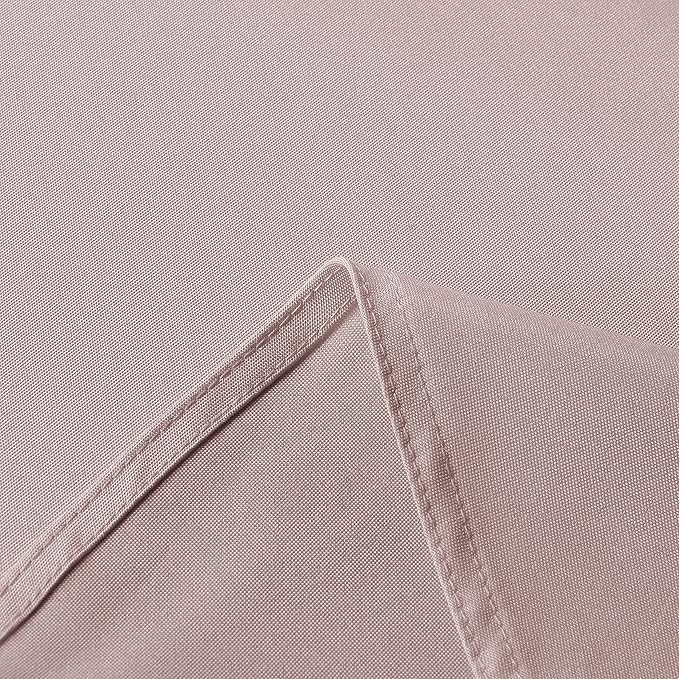 sancua Rectangle Tablecloth - 70 x 108 Inch - Stain and Wrinkle Resistant Washable Polyester Table Cloth, Decorative Fabric Table Cover for Dining Tables, Buffet Parties and Camping, Blush