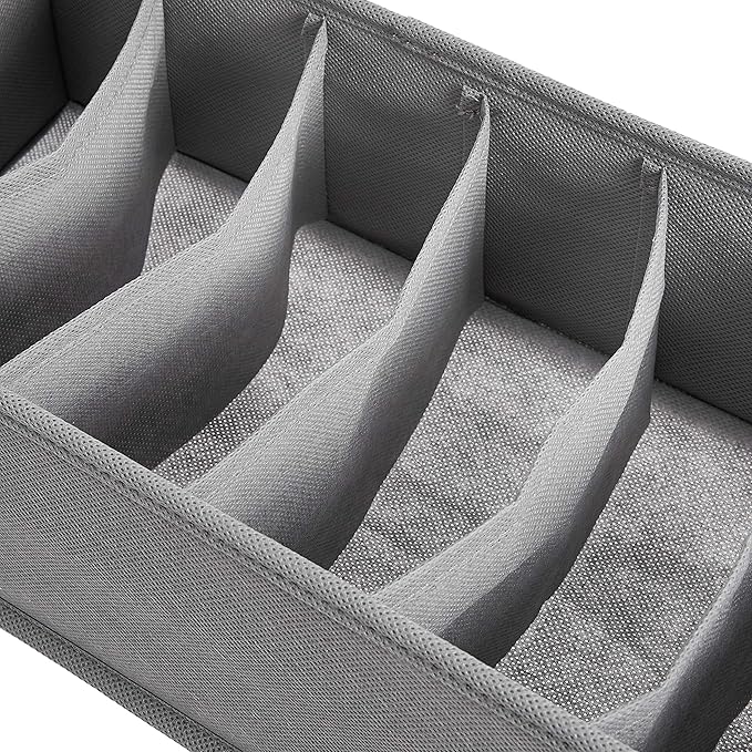 Amazon Basics Underwear Dresser Drawer Organizers, Pack of 2, Gray