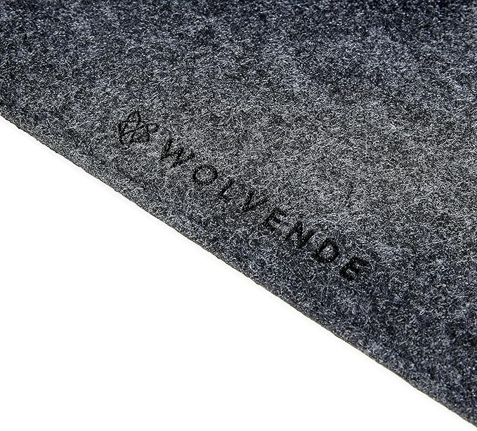 Premium Felt Desk Mat | Medium 12" x 36" | Multifunctional Desk Pad for Home Office | Dark Gray