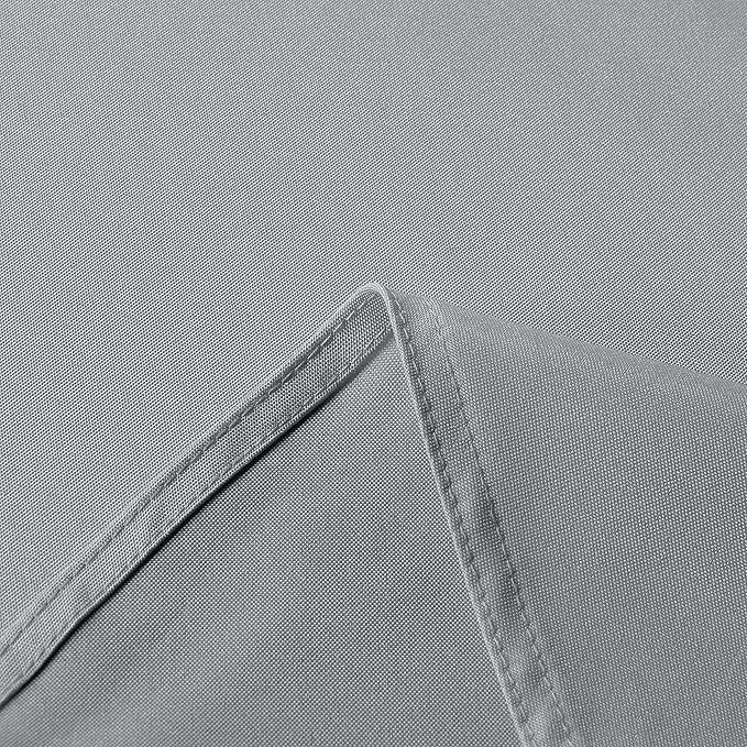 sancua Rectangle Tablecloth - 60 x 102 Inch - Stain and Wrinkle Resistant Washable Polyester Table Cloth, Decorative Fabric Table Cover for Dining Tables, Buffet Parties and Camping, Silver Grey