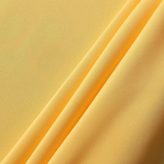 sancua Rectangle Tablecloth - 70 x 90 Inch - Stain and Wrinkle Resistant Washable Polyester Table Cloth, Decorative Fabric Table Cover for Dining Tables, Buffet Parties and Camping, Yellow